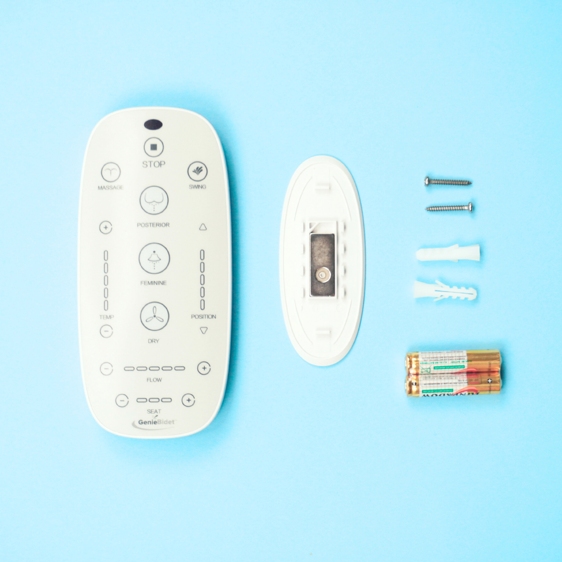 Smart Bidet Remote and Wall Mount