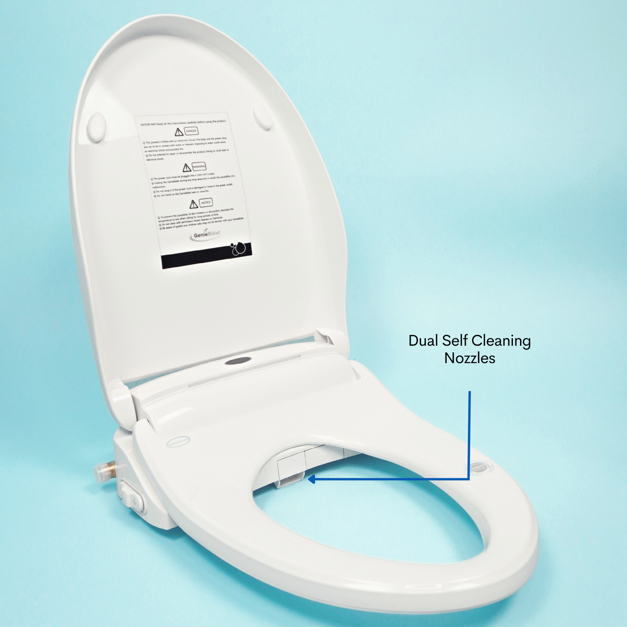 Elongated Smart Bidet (Electric with Remote Control).